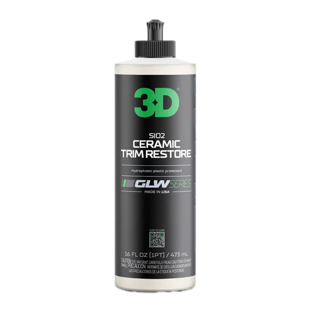 3D GLW Series SiO2 Ceramic Trim Restore 473ml Rejuvenate Protect Car Plastic