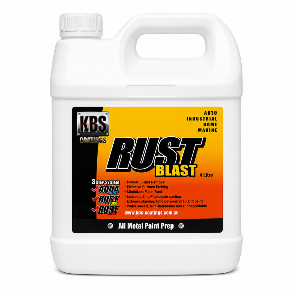 KBS RustBlast Rust Remover Metal Etch & Zinc Phosphate Primer 4L