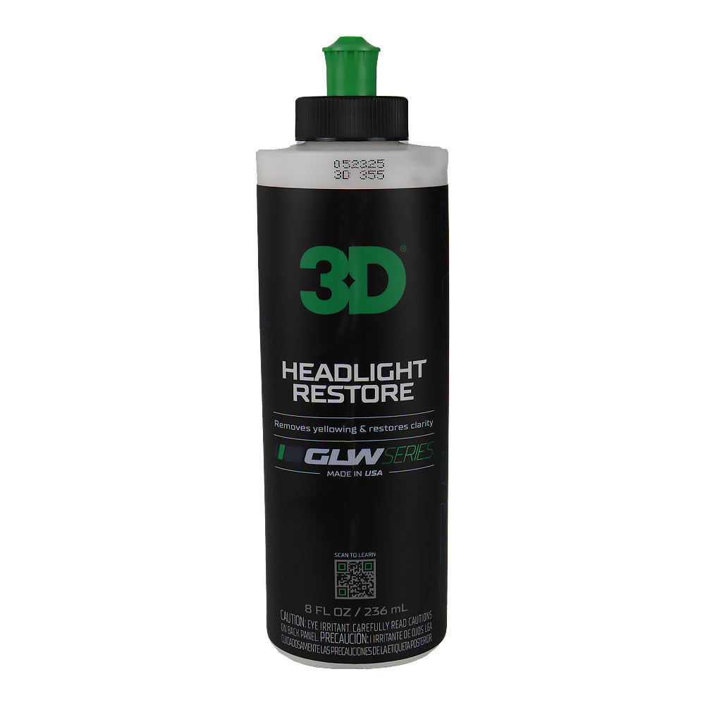 3D GLW Series Headlight Restore 236ml Headlight Cleaner Oxidation Remover