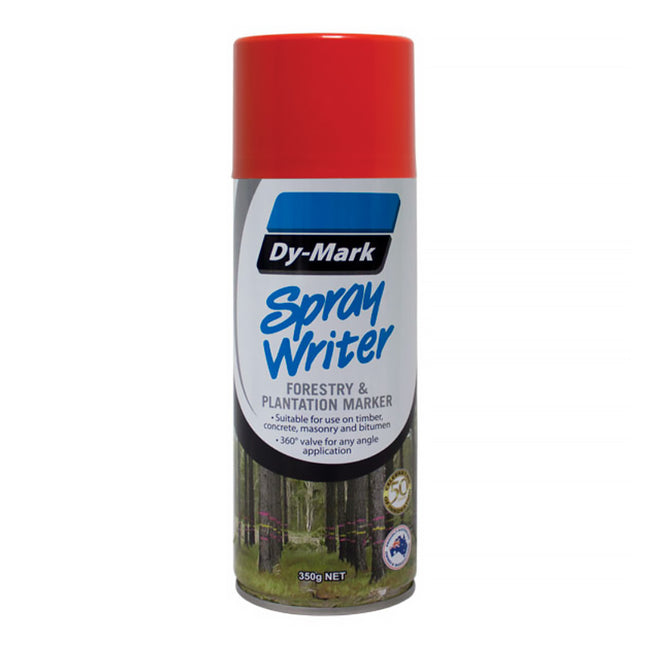 DY-MARK Spray Writer Forestry & Plantation Marker Paint Red 350g Aero