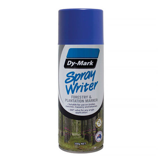 DY-MARK Spray Writer Forestry & Plantation Marker Paint Blue 350g Aero