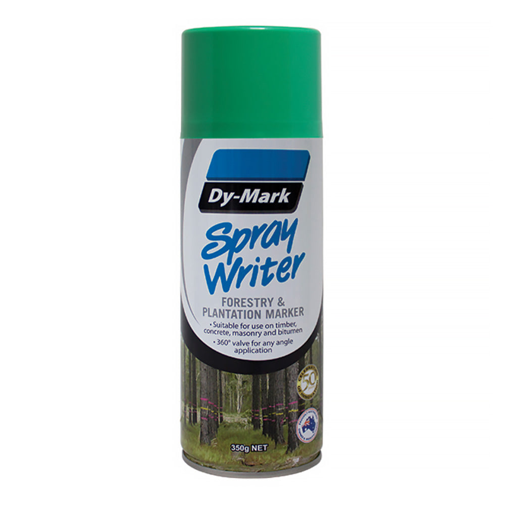 DY-MARK Spray Writer Forestry & Plantation Marker Paint Green 350g Aero