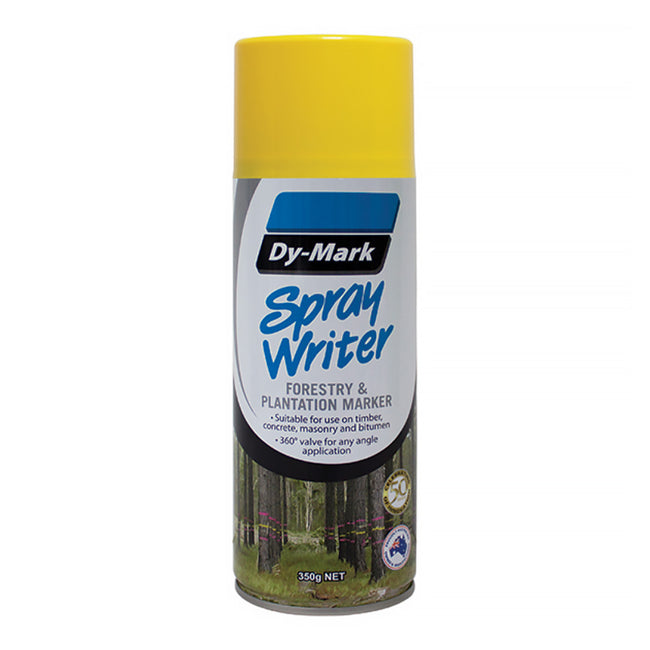 DY-MARK Spray Writer Forestry & Plantation Marker Paint Yellow 350g Aero