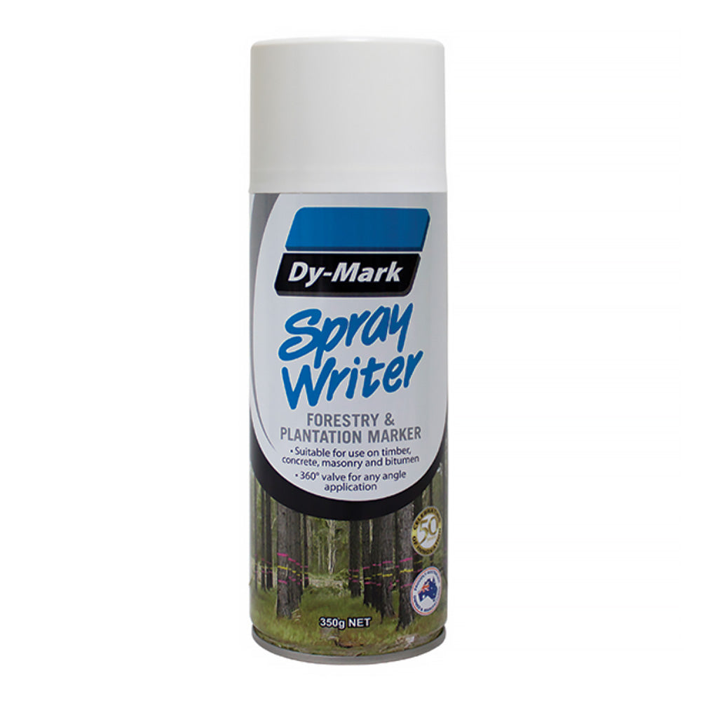 DY-MARK Spray Writer Forestry & Plantation Marker Paint White 350g Aero