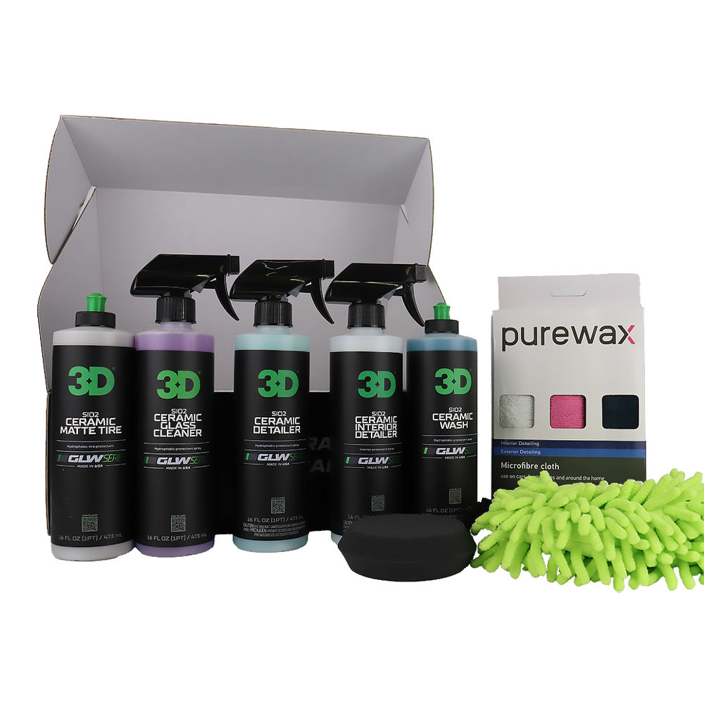 3D GLW Series High Performance Ceramic Car Care Kit 5 Step