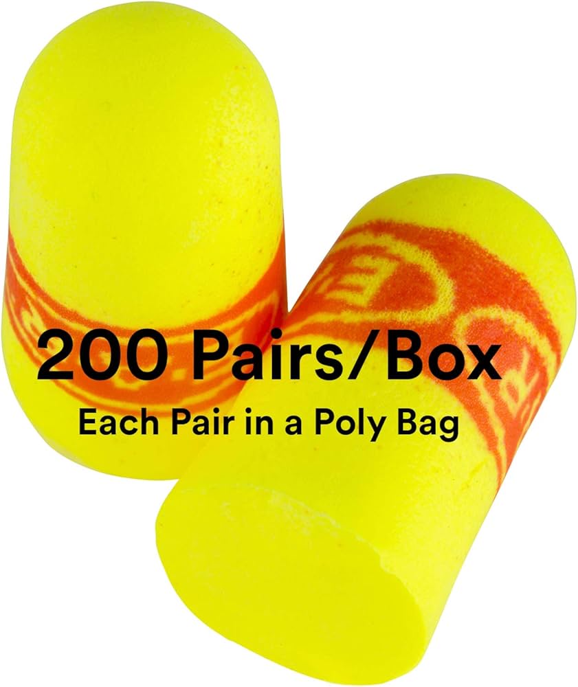 3M EARsoft SuperFit Uncorded Earplugs 312-1256 x 200 Pairs Bag Ear Plugs