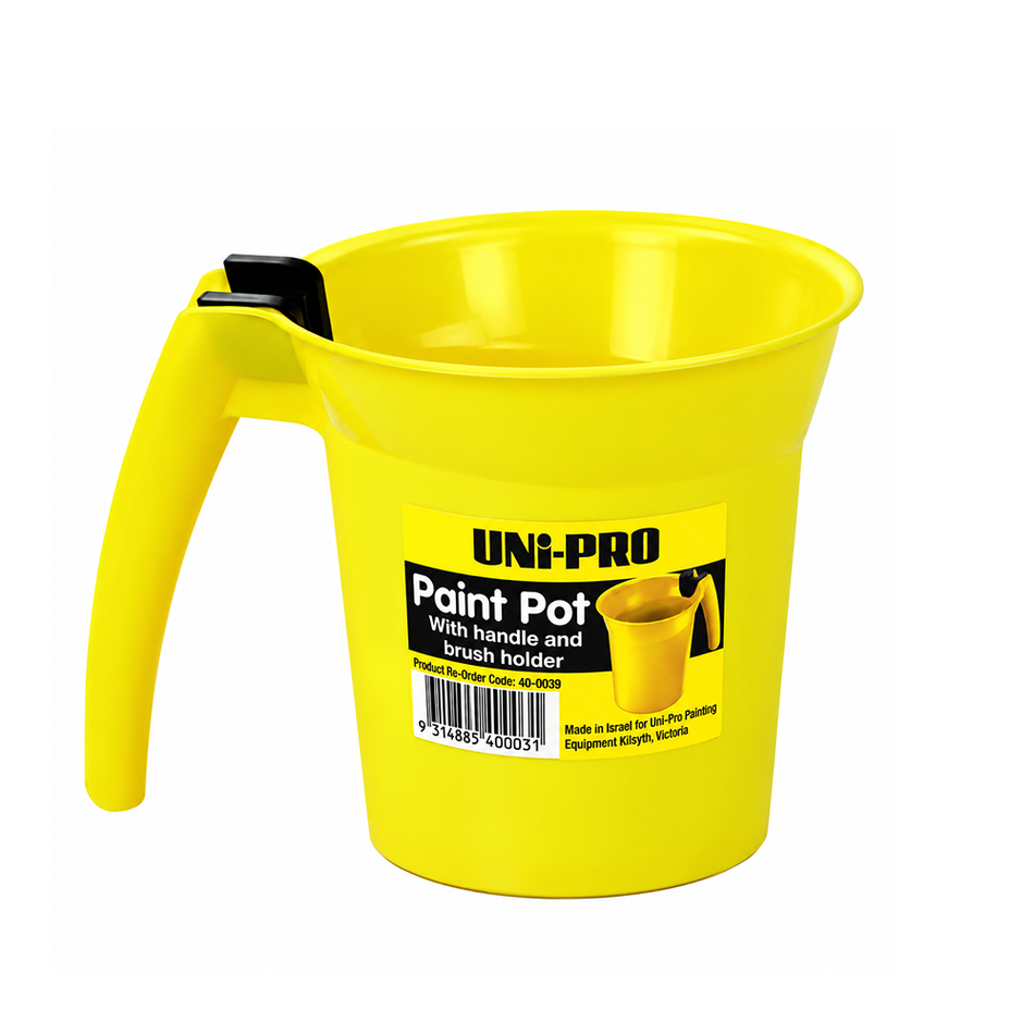 UNI-PRO 600ml Paint Pot with Handle & Brush Holder 3 Pack