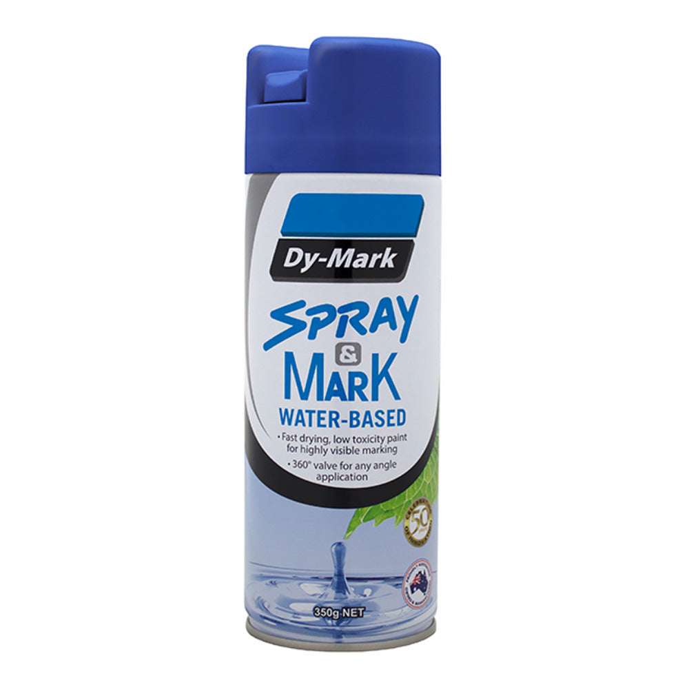 DY-MARK Waterbased Spray & Mark Survey Spray Paint Blue 350g Aerosol