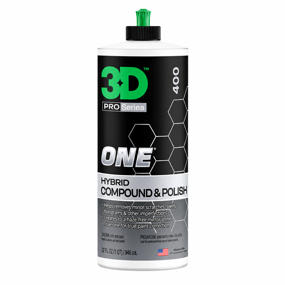 3D 400 ONE Hybrid Compound & Finishing Polish 946ml