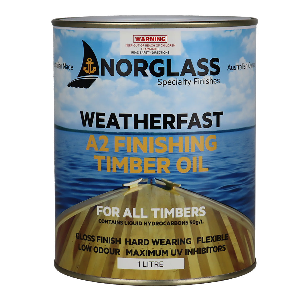 NORGLASS Weatherfast A2 Finishing Timber Oil 1L Exterior Wood Finish