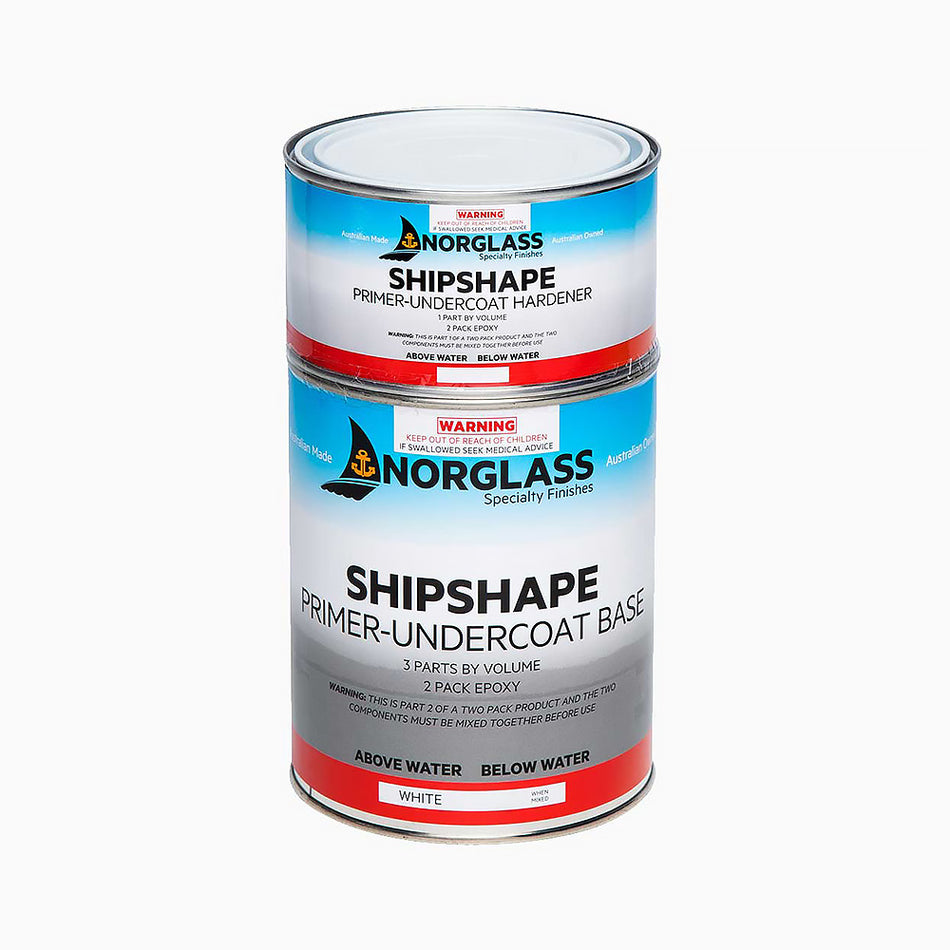NORGLASS Ship Shape 2 Pack Epoxy Primer Undercoat 500ml White High Build