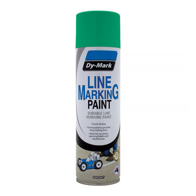 DY-MARK Line Marking Spray Paint Green 500g Aerosol Acrylic x 12 Pack Box