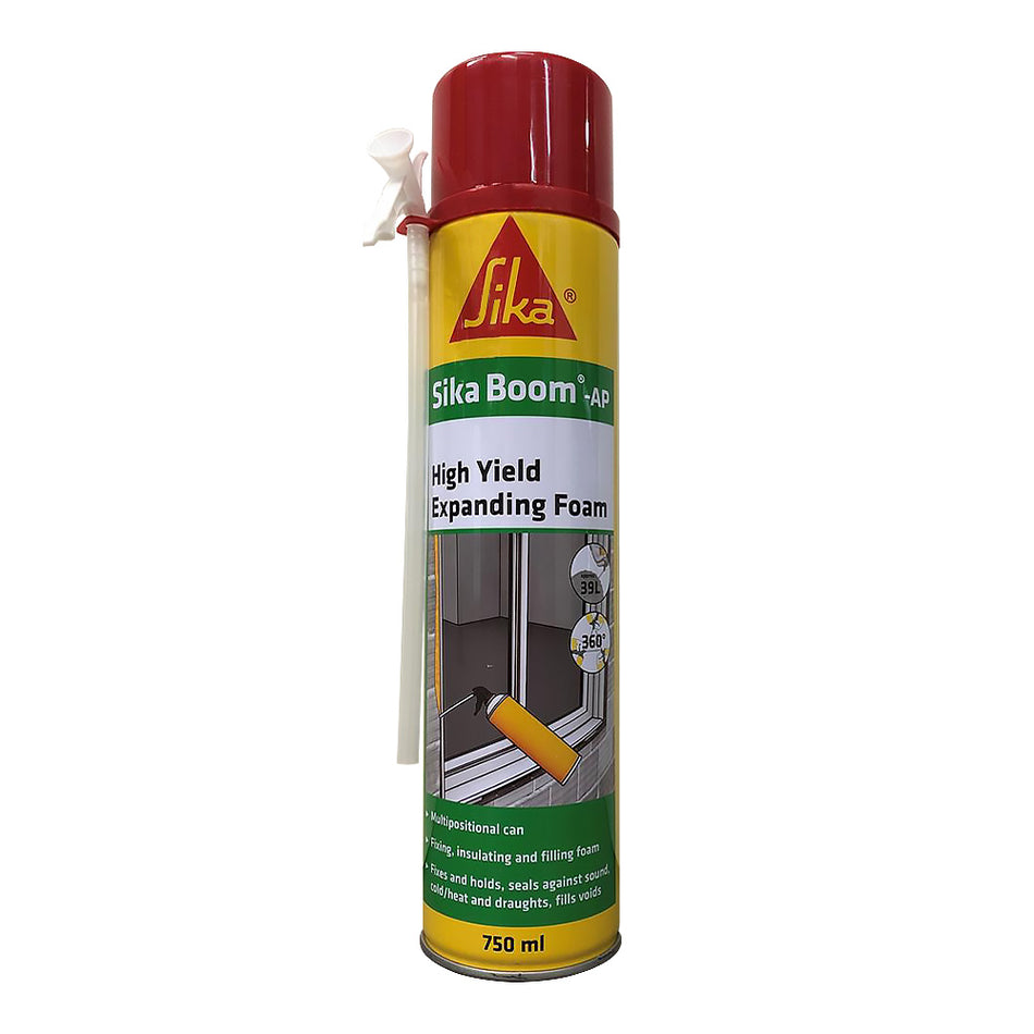 SIKA Boom AP Multi Position High Yield Expanding Foam 750ml Aerosol Light Yellow