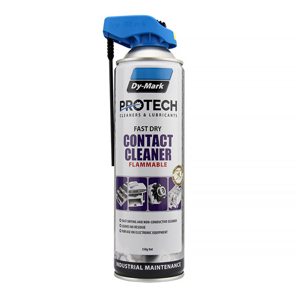 DY-MARK Protech Contact Cleaner Flammable 350g Spray Aerosol Fast Dryi ...