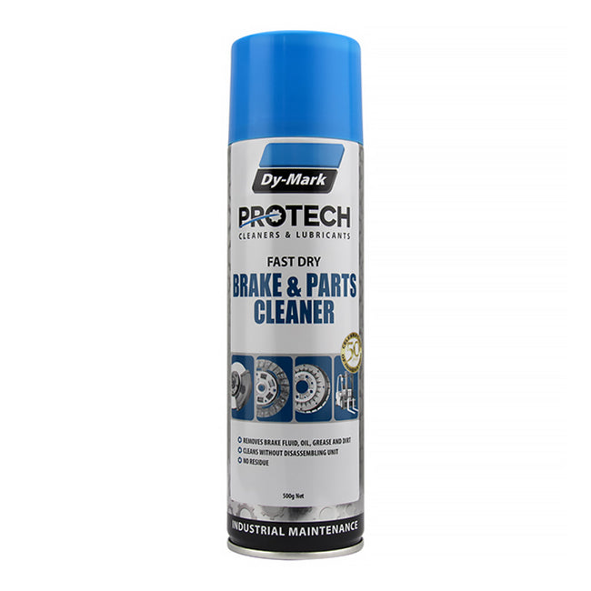 DY-MARK Protech Brake & Parts Clean Chlorinated 500g Spray Aerosol Fast Drying