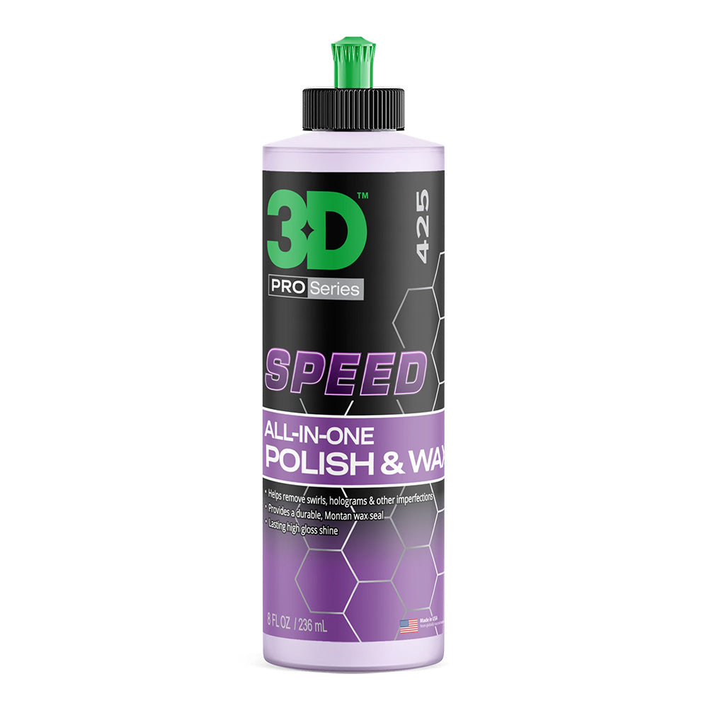 3D 425 Speed 236ml All-In-One Car Polish & Protect Automotive Hi-Gloss Glaze