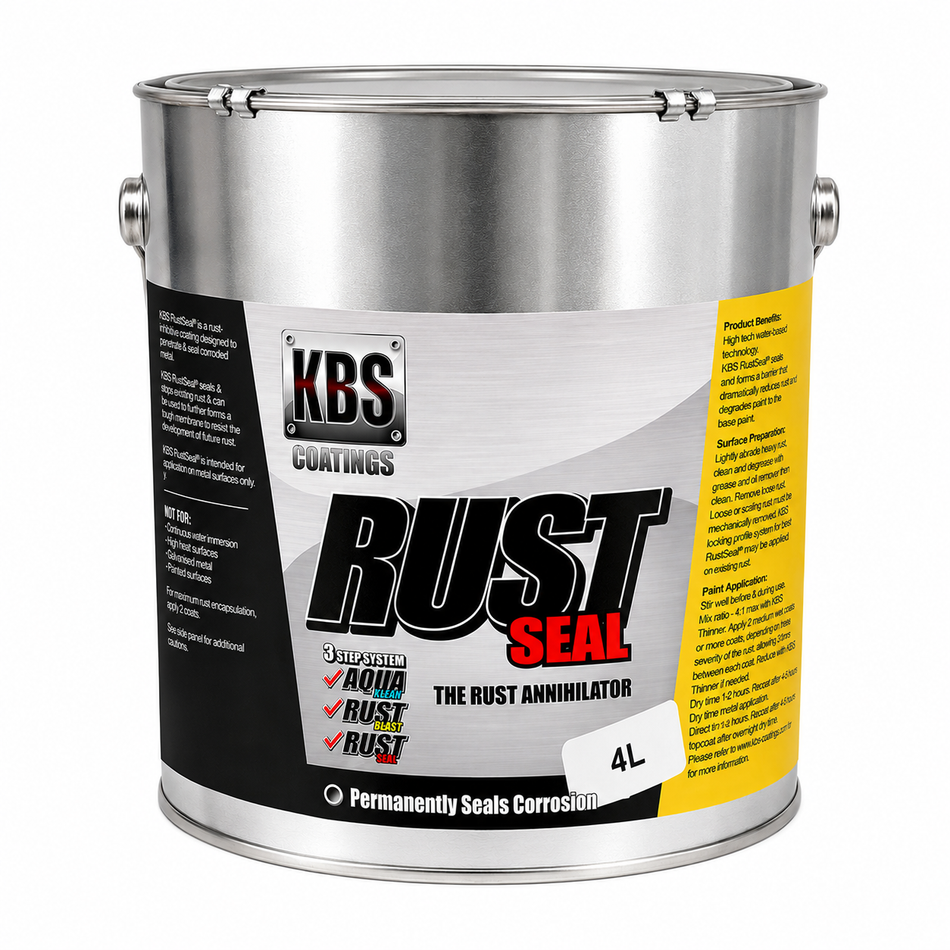 KBS RustSeal Satin Black 4L Rust Preventive Coating