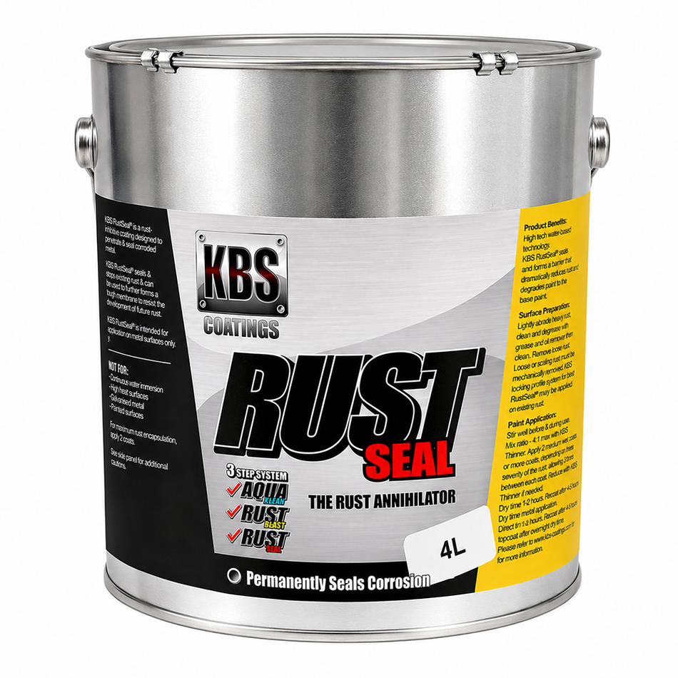 KBS RustSeal Satin Black 4L Rust Preventive Coating