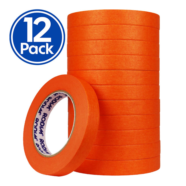 BASF RODIM Orange Automotive Masking Tape 18mm x 50m Residue Free x 12 Pack
