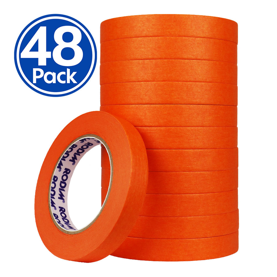 BASF RODIM Orange Automotive Masking Tape 18mm x 50m Residue Free x 48 Pack