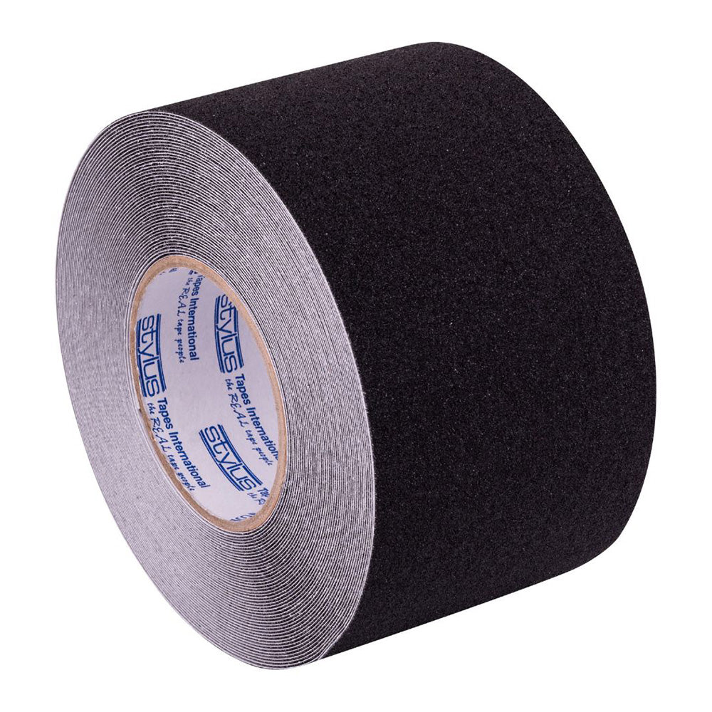 STYLUS Anti-Slip Tape Black 100mm x 18.2m Non-Skid Deck Walkway Safety Antislip