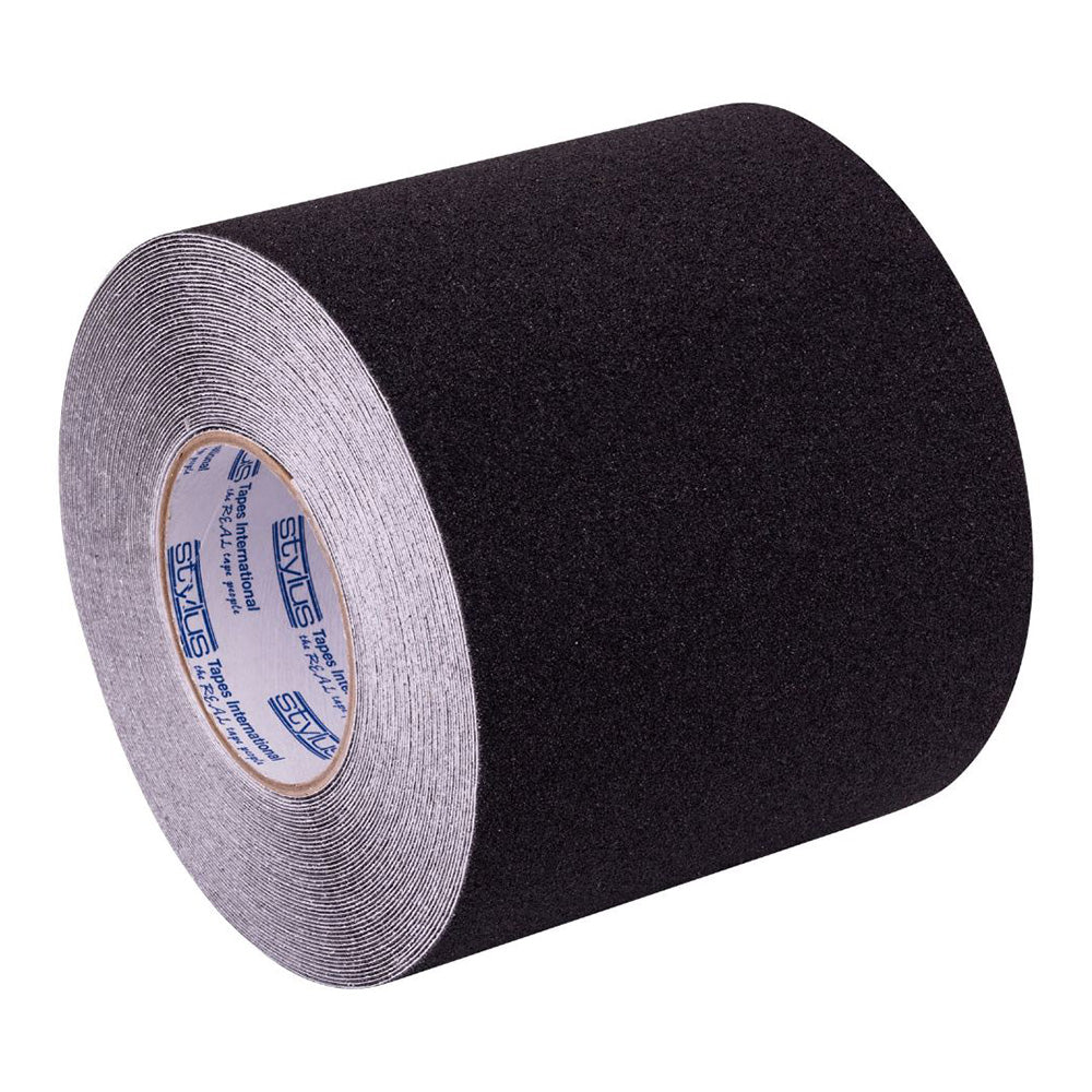 STYLUS Anti-Slip Tape Black 200mm x 18.2m Non-Skid Deck Walkway Safety Antislip