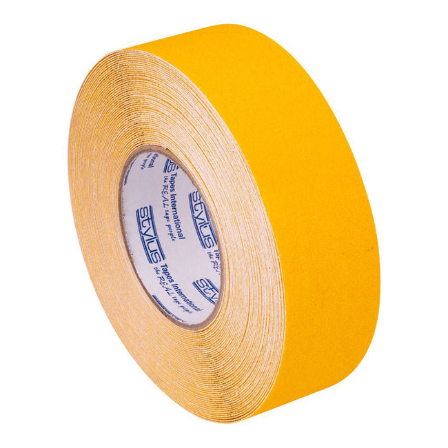 STYLUS Anti-Slip Tape Yellow 50mm x 18.2m Non-Skid Deck Walkway Safety Antislip