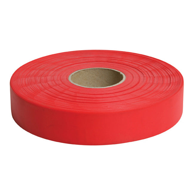 DYMARK Survey Tape 25mm x 100m Red Roll Flagging Marking Surveying