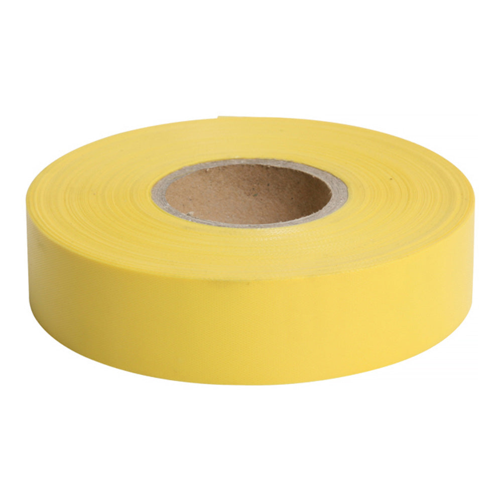 DYMARK Survey Tape 25mm x 100m Yellow Roll Flagging Marking Surveying