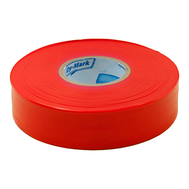 DYMARK Survey Tape 25mm x 100m Fluro Orange Roll Flagging Marking Surveying