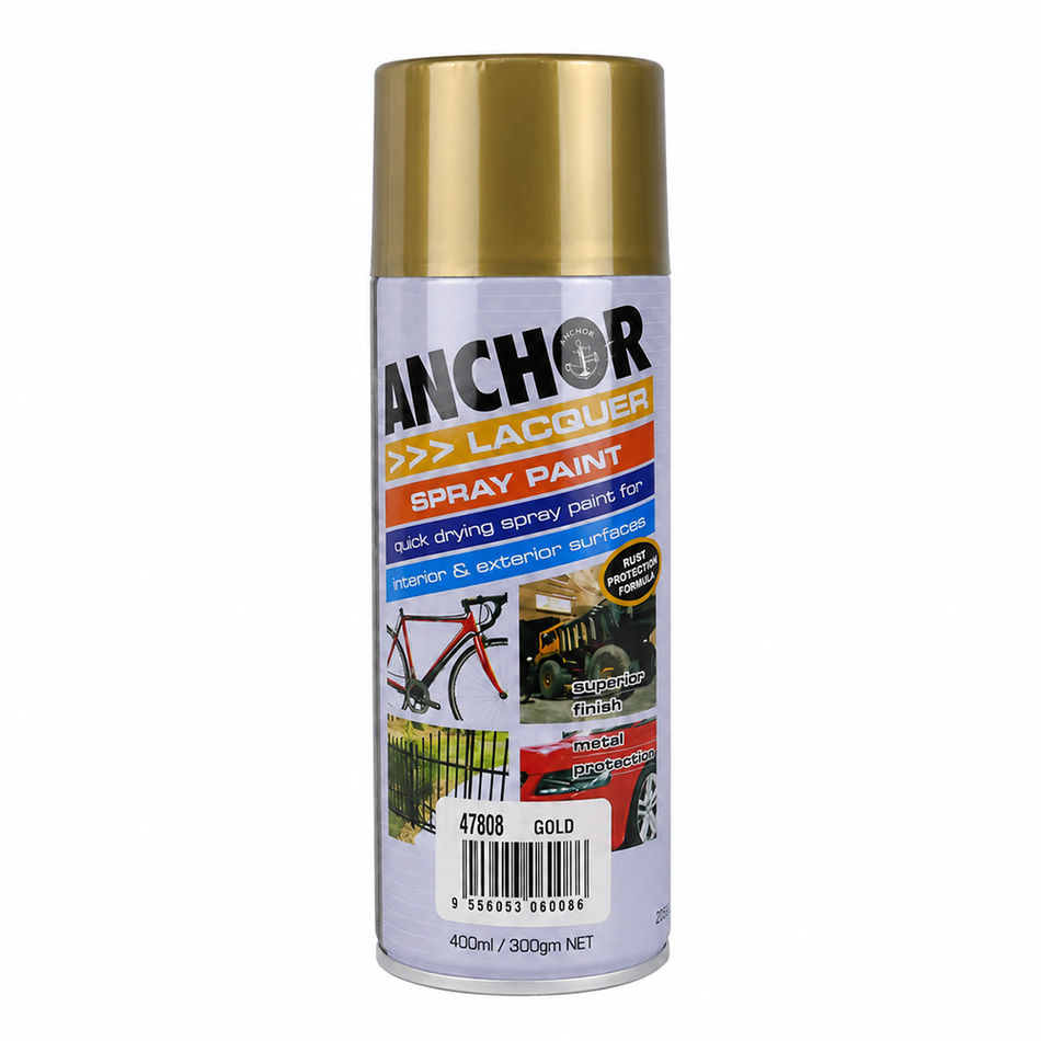 ANCHOR Gold Lacquer Aerosol Spray Paint 300g