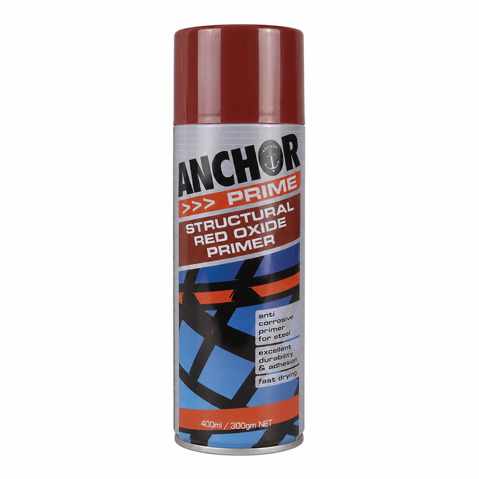 ANCHOR Structural Red Oxide Anti-Corrosive Primer Aerosol Spray 300g