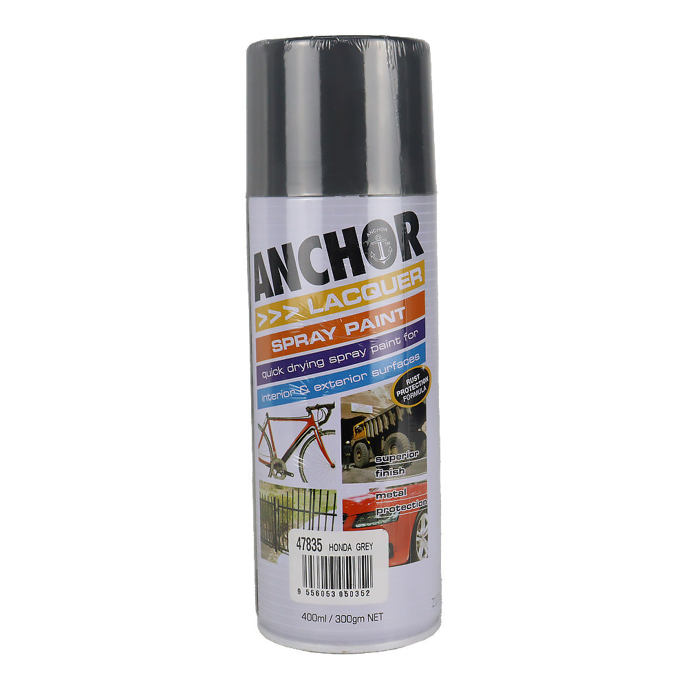 ANCHOR Lacquer Spray Paint Honda Grey 300gm Aerosol Quick Drying