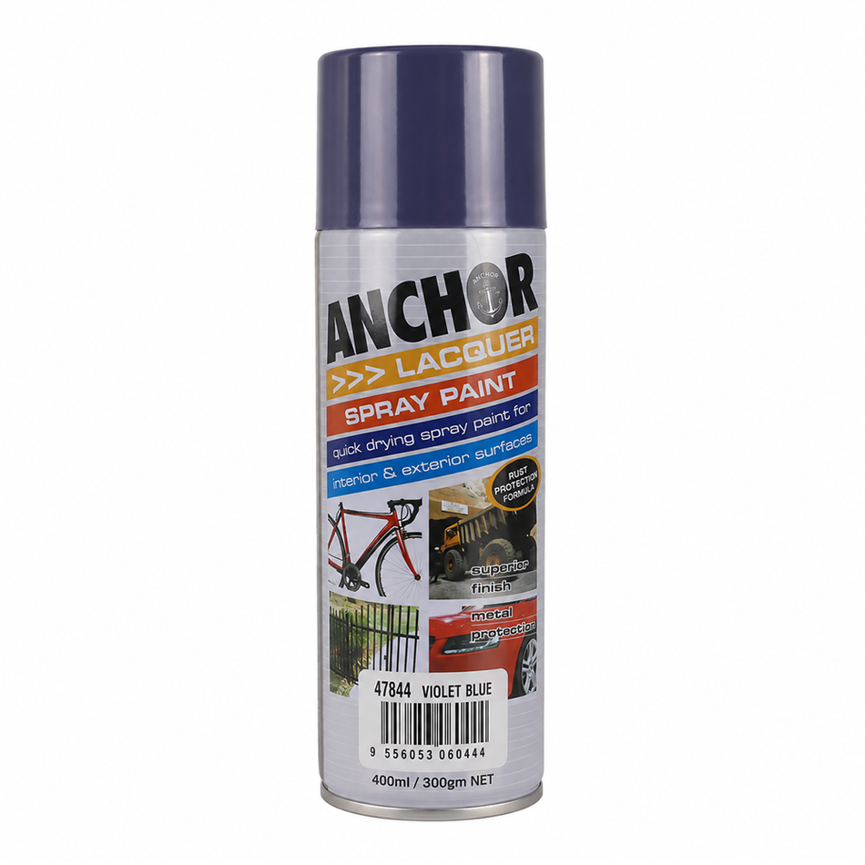 ANCHOR Violet Blue Lacquer Aerosol Spray Paint 300g