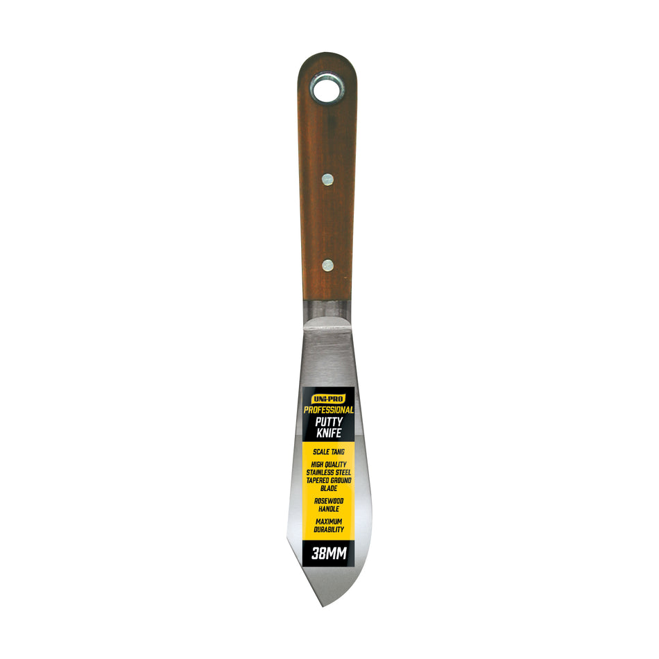 UNi-PRO Professional Premium Trade Stainless Steel Putty Knife 38mm Surface Prep Tool