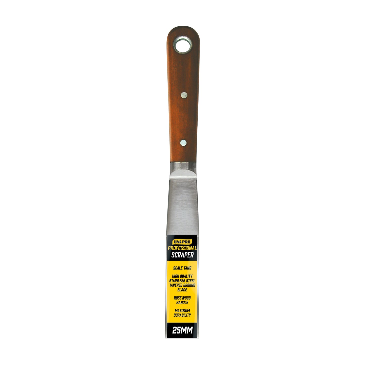 UNi-PRO Professional Premium Scraper 25mm Stainless Steel Surface Prep Tool
