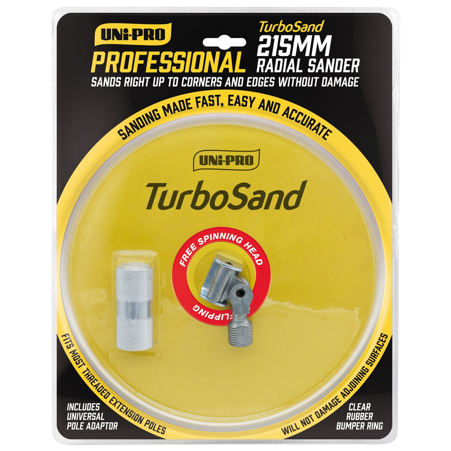 UNi-PRO TurboSand Circular Pole Sander 215mm Surface Preparation Tool