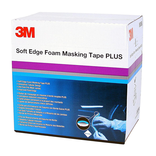 3M 50421 Soft Edge Foam Masking Tape PLUS 21mm x 49m Door Jambs
