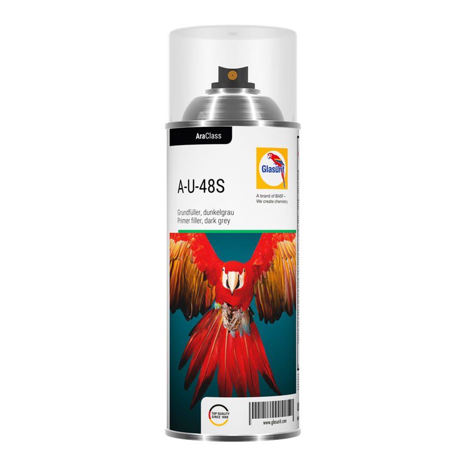 GLASURIT A-U-48S Primer Filler Dark Grey Spray 400ml Aerosol