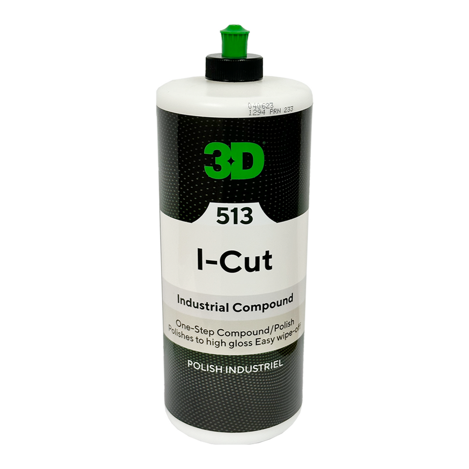 3D 513 I-CUT 946ml One-Step Industrial Rubbing Compound & Polish P1500 Cutting