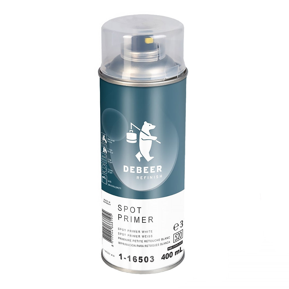 DeBEER Automotive 1K OEM Spot Primer Aerosol 400ml White 1-16503