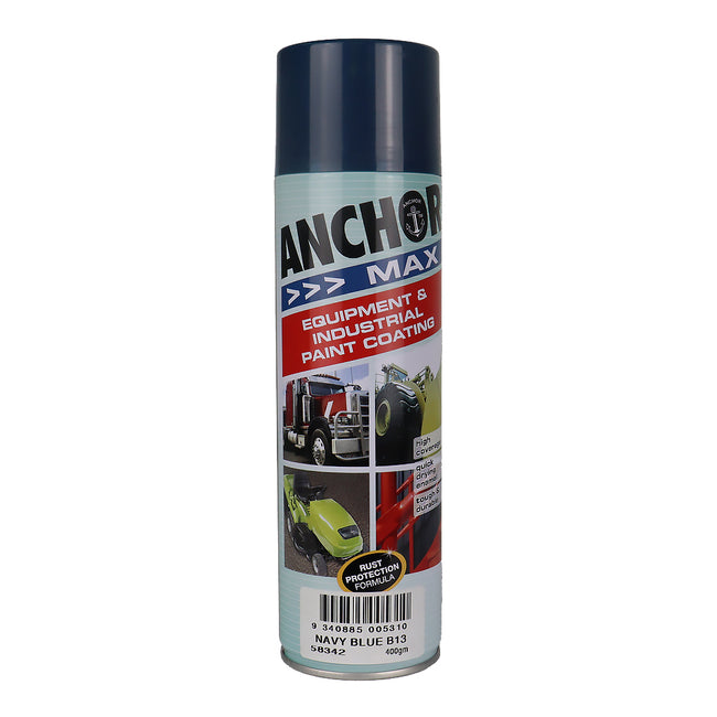 ANCHOR MAX Navy Blue B13 400gm Industrial Spray Paint High Coverage