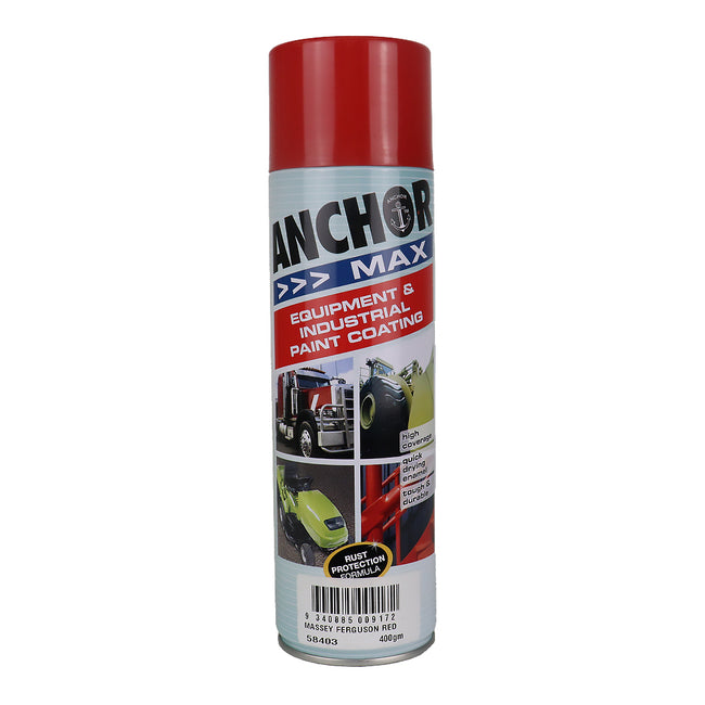 ANCHOR MAX Massey Ferguson Red R14 400gm Industrial Spray Paint High Coverage