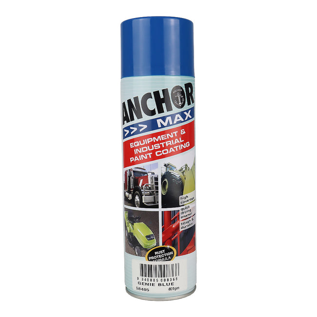 ANCHOR MAX Genie Blue 400gm Industrial Spray Paint High Coverage