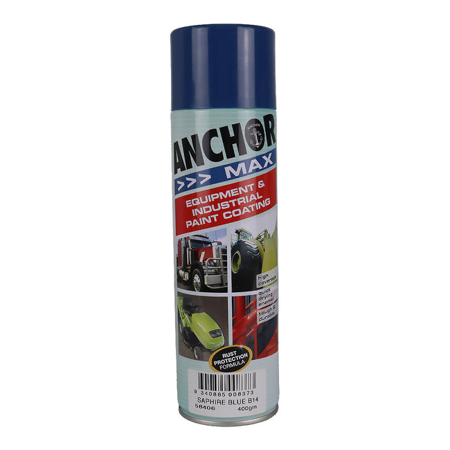 ANCHOR MAX Saphire Blue B14 400gm Industrial Spray Paint High Coverage