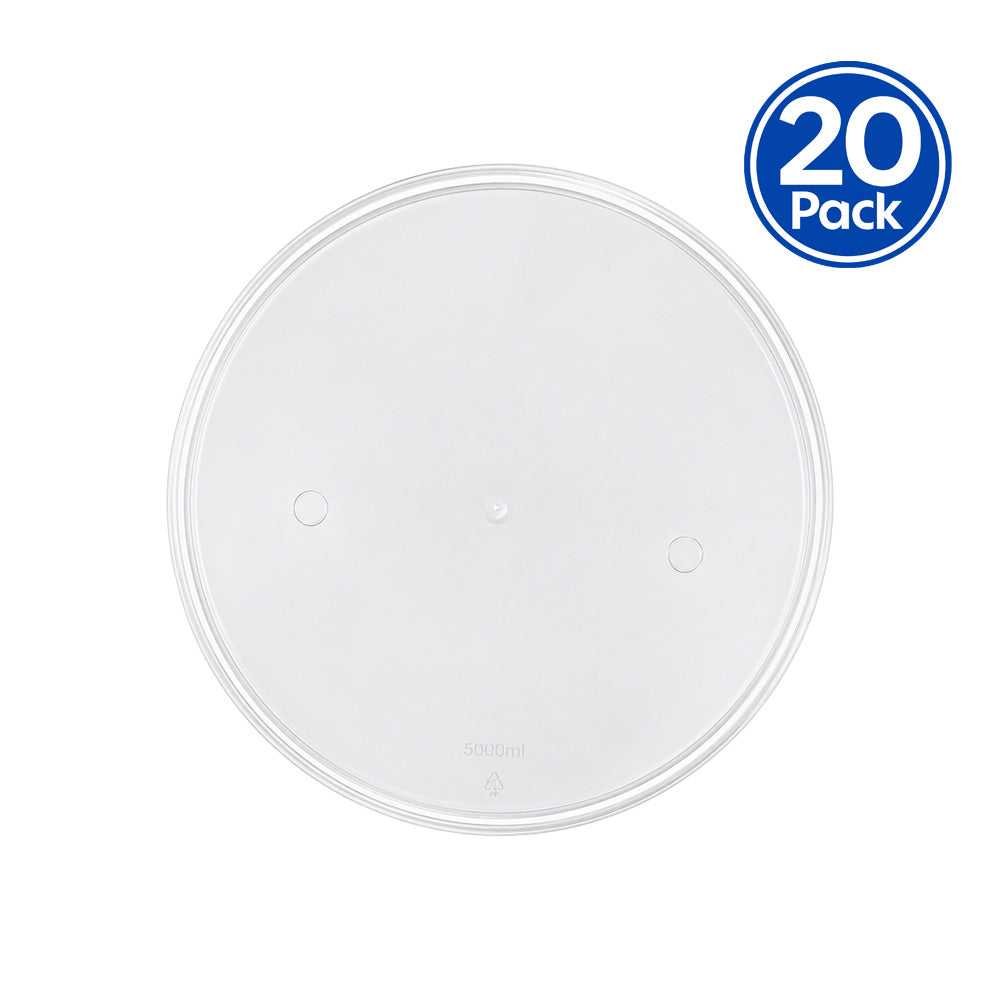 EDGE Paint Mixing Cup Lid 5L Snap-On Lid 20 Pack