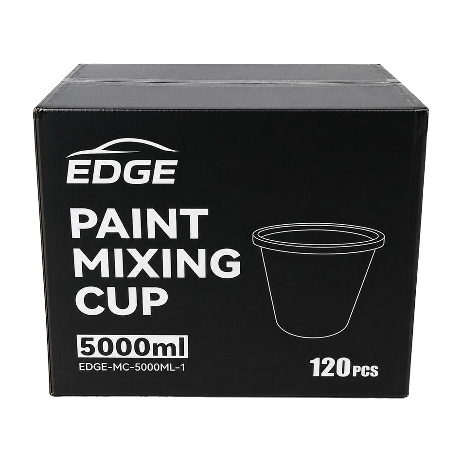 EDGE Paint Mixing Cup 5L Graduated Measuring Mixing Container Box Of 120