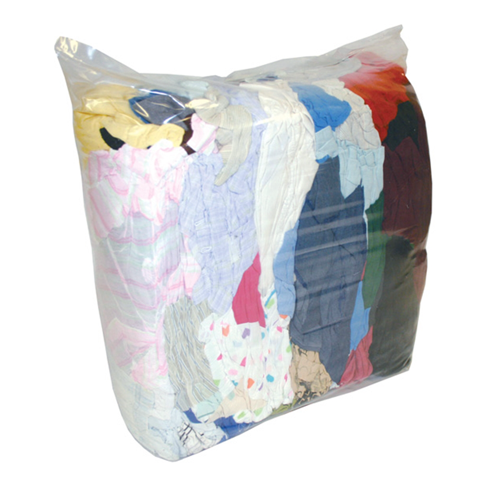 Moemic Multi Coloured Cotten Rags 10kg Cleaning Staining Multipurpose ...