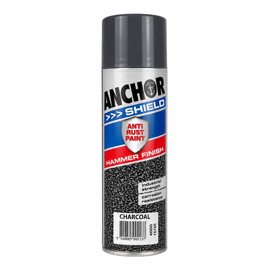ANCHOR Hammer Finish Charcoal Aerosol Spray Paint 400g