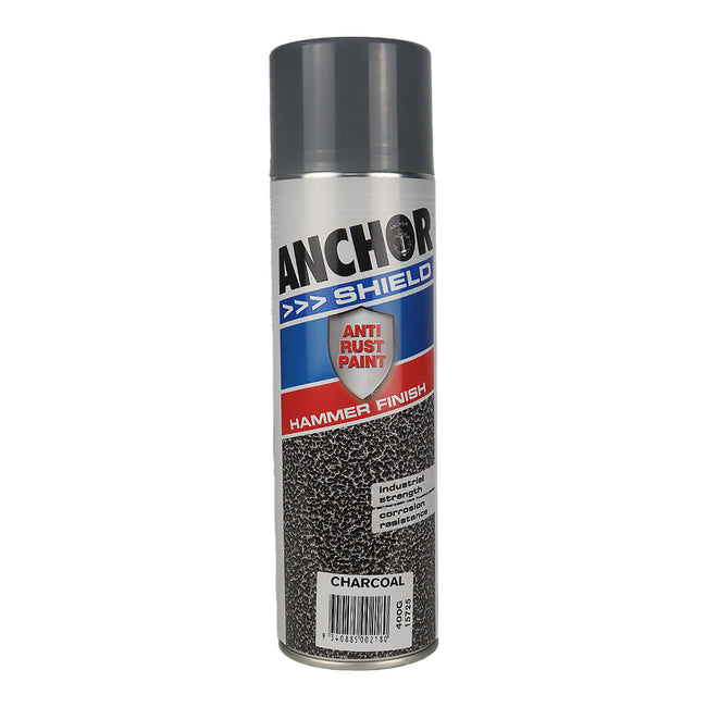 ANCHOR Shield Hammer Finish Charcoal 400gm Protective Enamel Paint Industrial